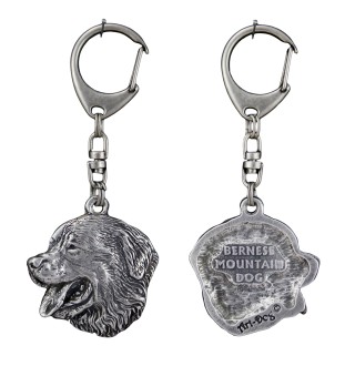 Bouvier bernois porte-clés en argent massif Art-Dog